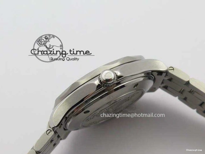 0226 WaterResistant Seamaster 300M SS MK 1:1 Best Edition Blue Dial Blue Ceramic Bezel On SS Bracelet A 8175